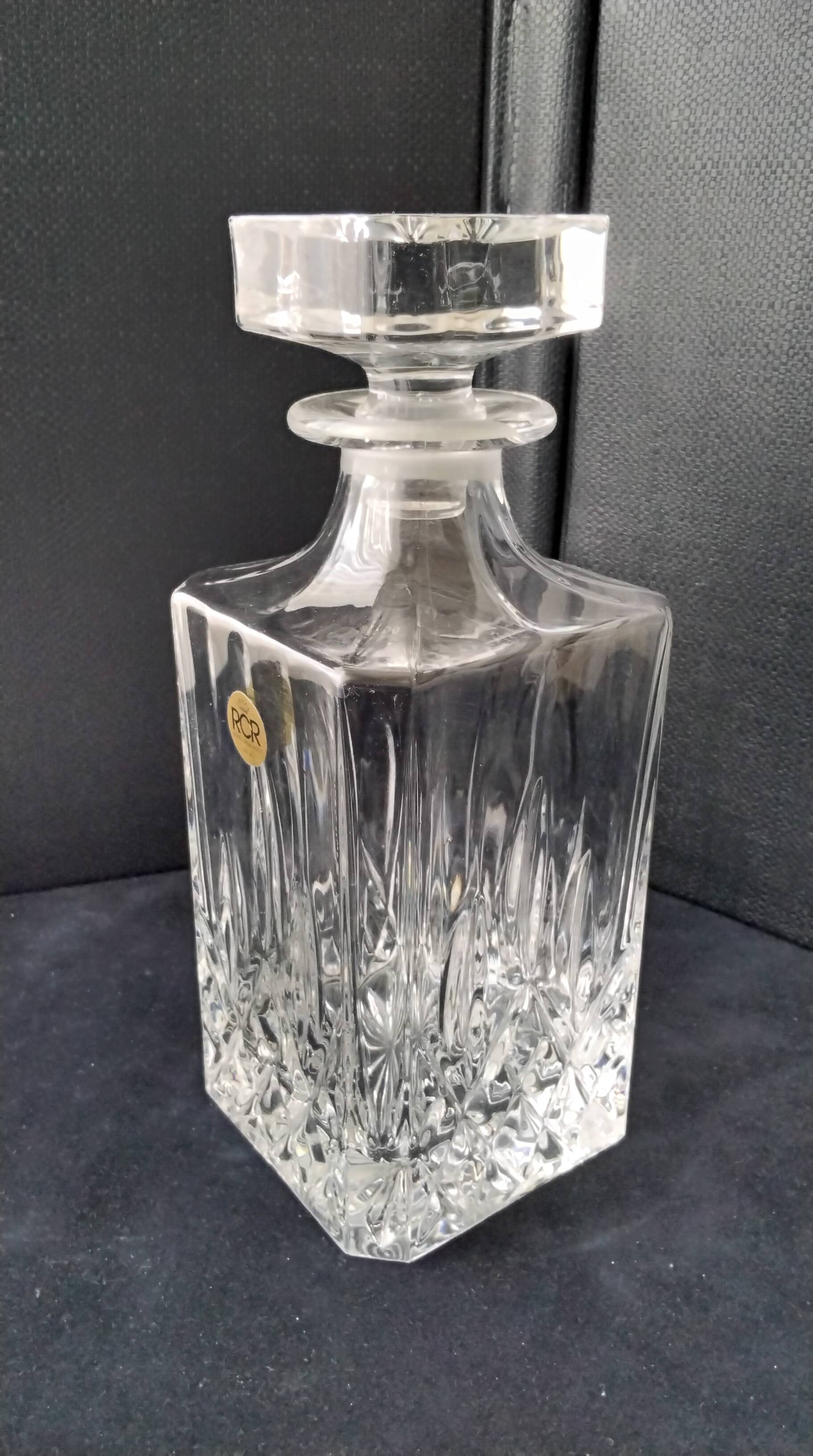 RCR Crystal Whiskey Decanter
