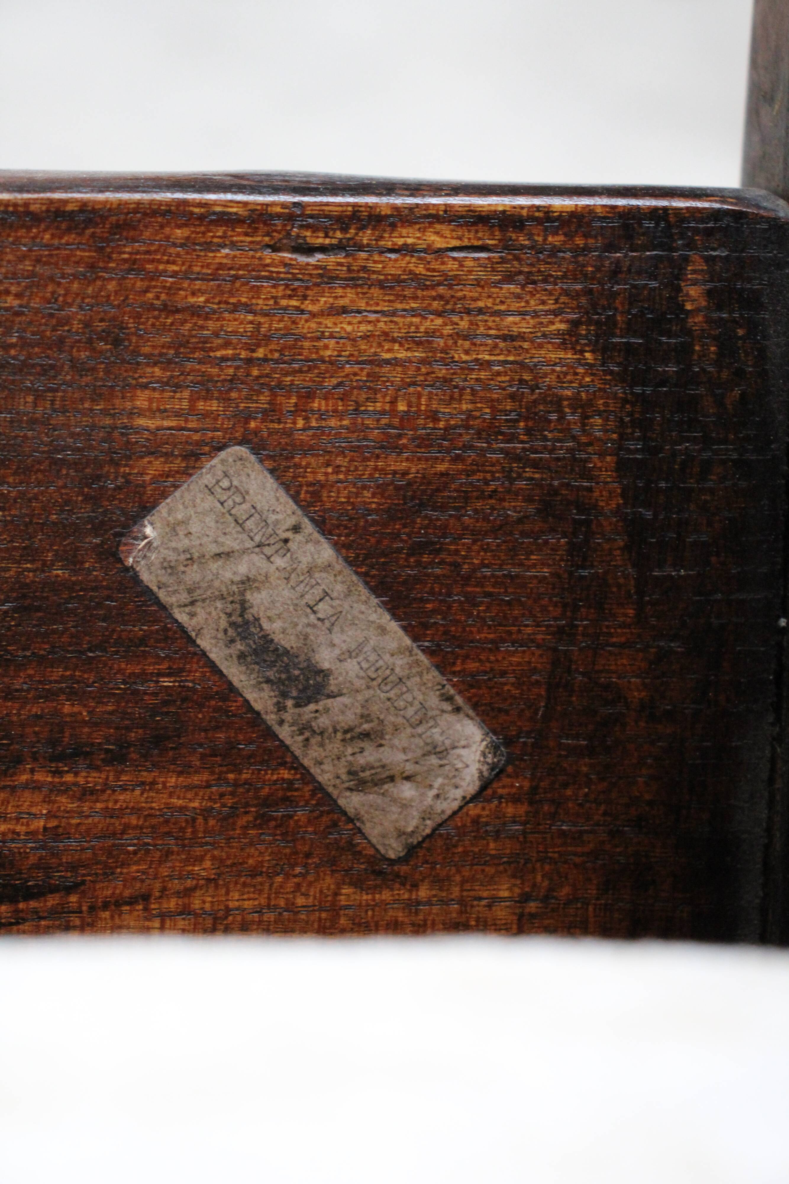 Brutalist elm armchair 1960