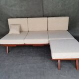 František jiràk sofa bed by tatra, vintage czech 1960s