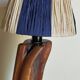 Free-form solid wood pose lamp in 1950s