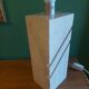 Travertine lamp foot with its original lampshade