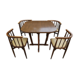 Table and chairs Thonet years 60