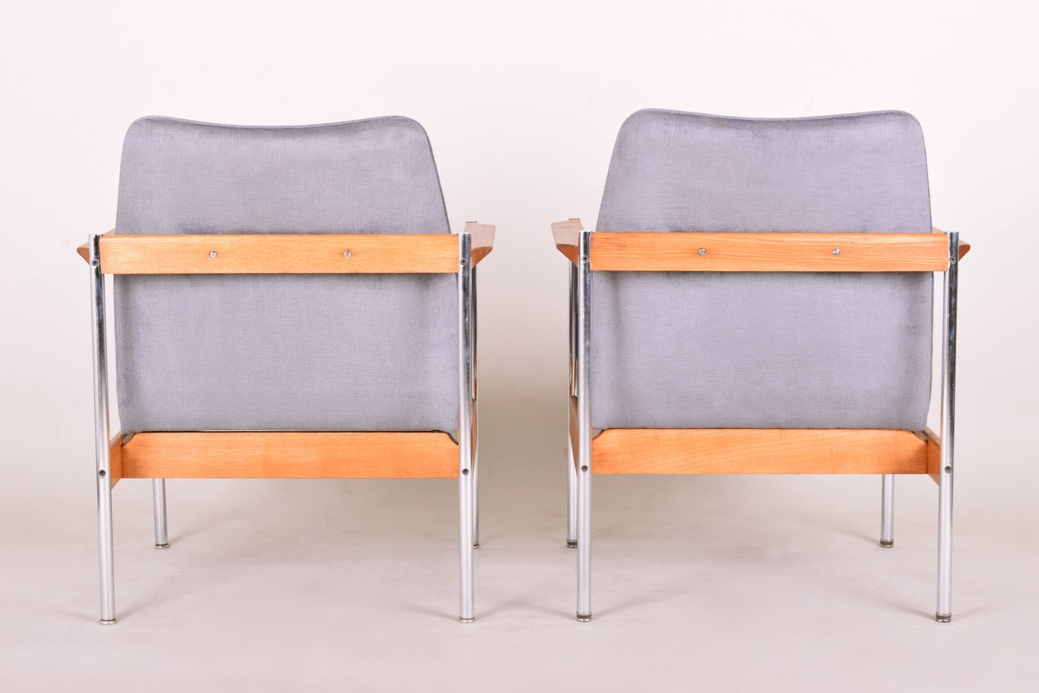 Pair of restored scandinavian midcentury armchairs