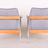 Pair of restored scandinavian midcentury armchairs
