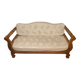 Two-seater sofa in exotic wood, Mexican style