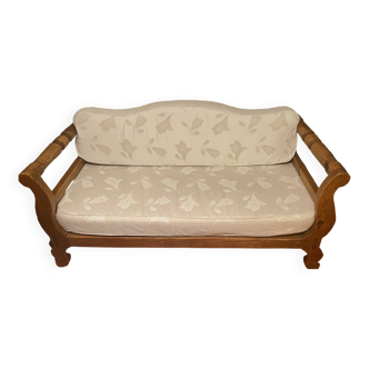 2-seater sofa, exotic wood, mexican style