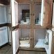 Old icebox, wooden sideboard