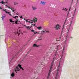 Moroccan Hanbel kilim rug, velvet rug, Moroccan Hanbel, Moroccan rug, Moroccan carpet.