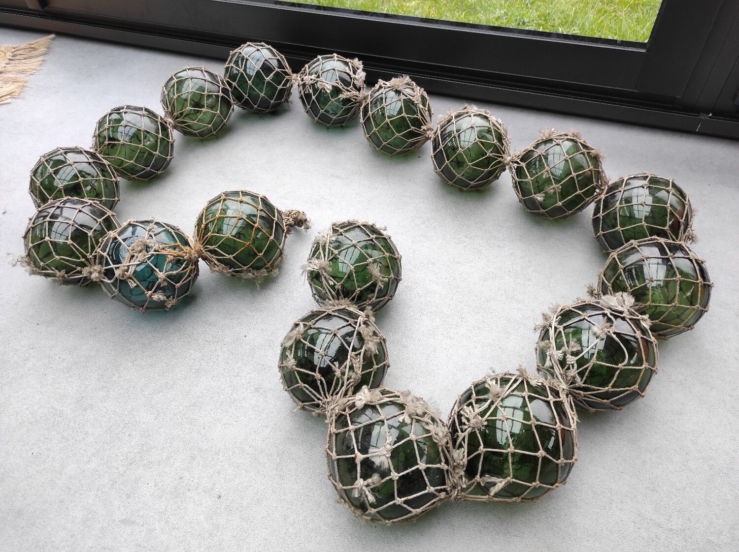 Fishermen's glass floats