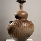 Monumental handled vase by Gustave Tiffoche