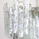Large frosted glass chandelier from Murano by Kalmar, Austria, 1960s.