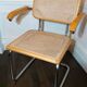 Cesca B64 vintage chair with armrests - Marcel Breuer in light beech - Vintage - Made in Italy - 80s (6 available)
