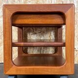 60s 70s teak side table with drawer table danish modern design