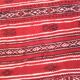 127 x 217 cm handmade Kilim rug in red and Black wool