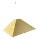 Yellow fabric pendant light 1990
