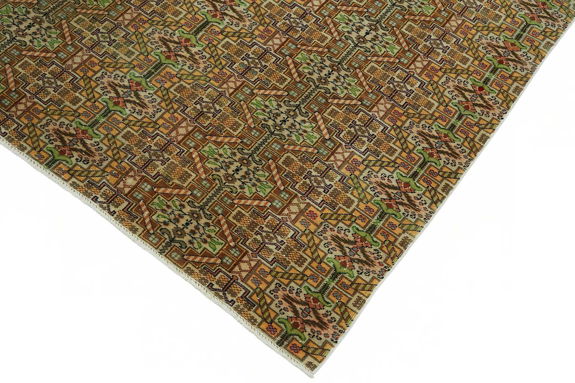 Turkish Wool Vintage Kayseri Rug 193 cm x 287 cm