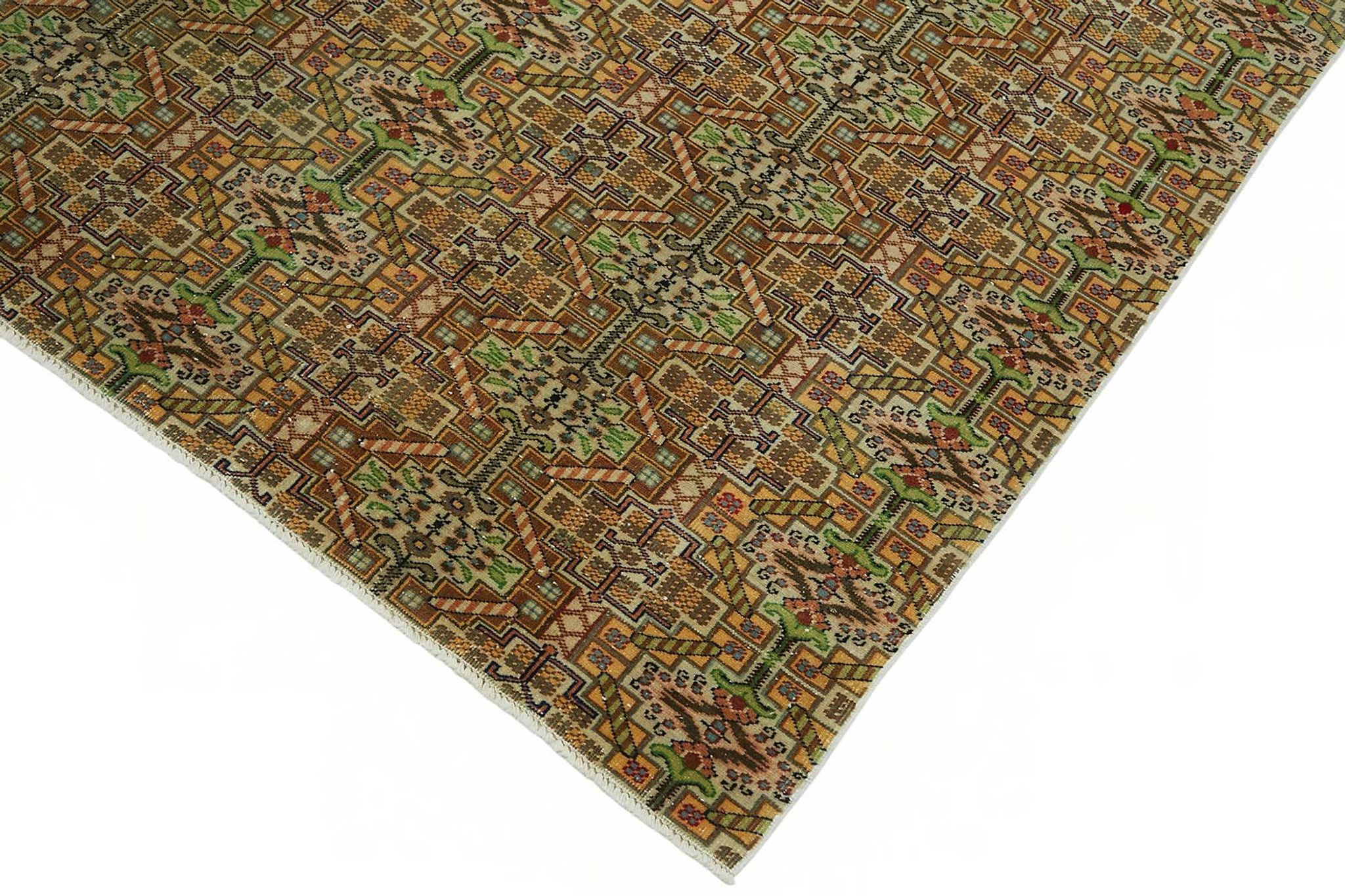 Tapis vintage en laine turque Kayseri 193 cm x 287 cm