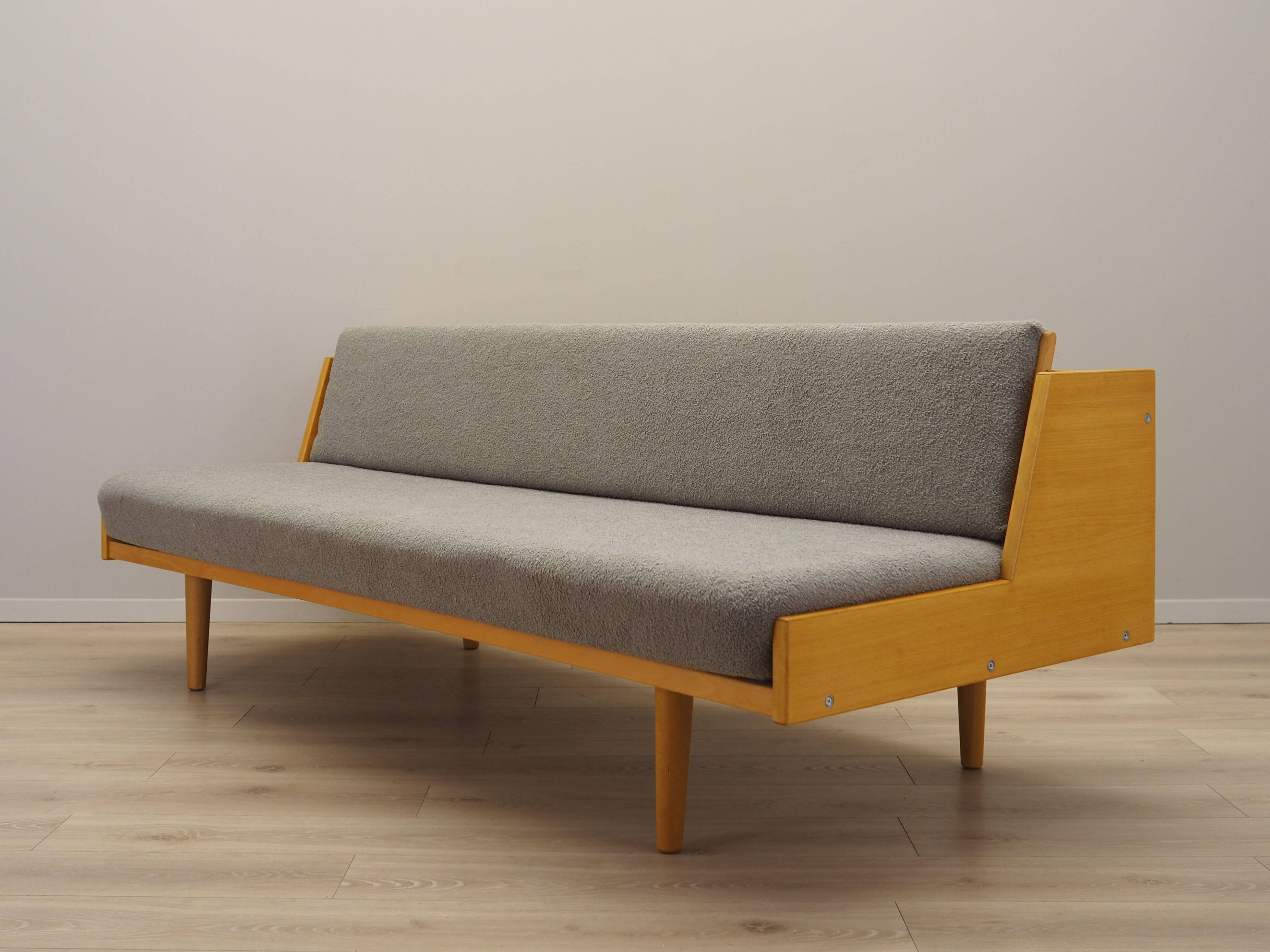 Beech sofa, Danish design, 1960s, designer: Hans. J. Wegner, manufacture: G