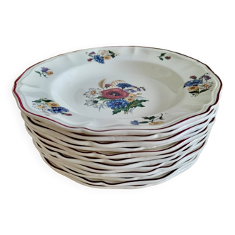 Agreste Sarreguemines soup plate service