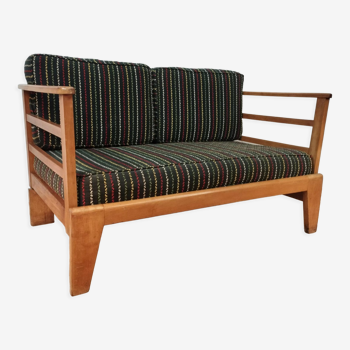 Daybed vintage pieds compas style scandinave