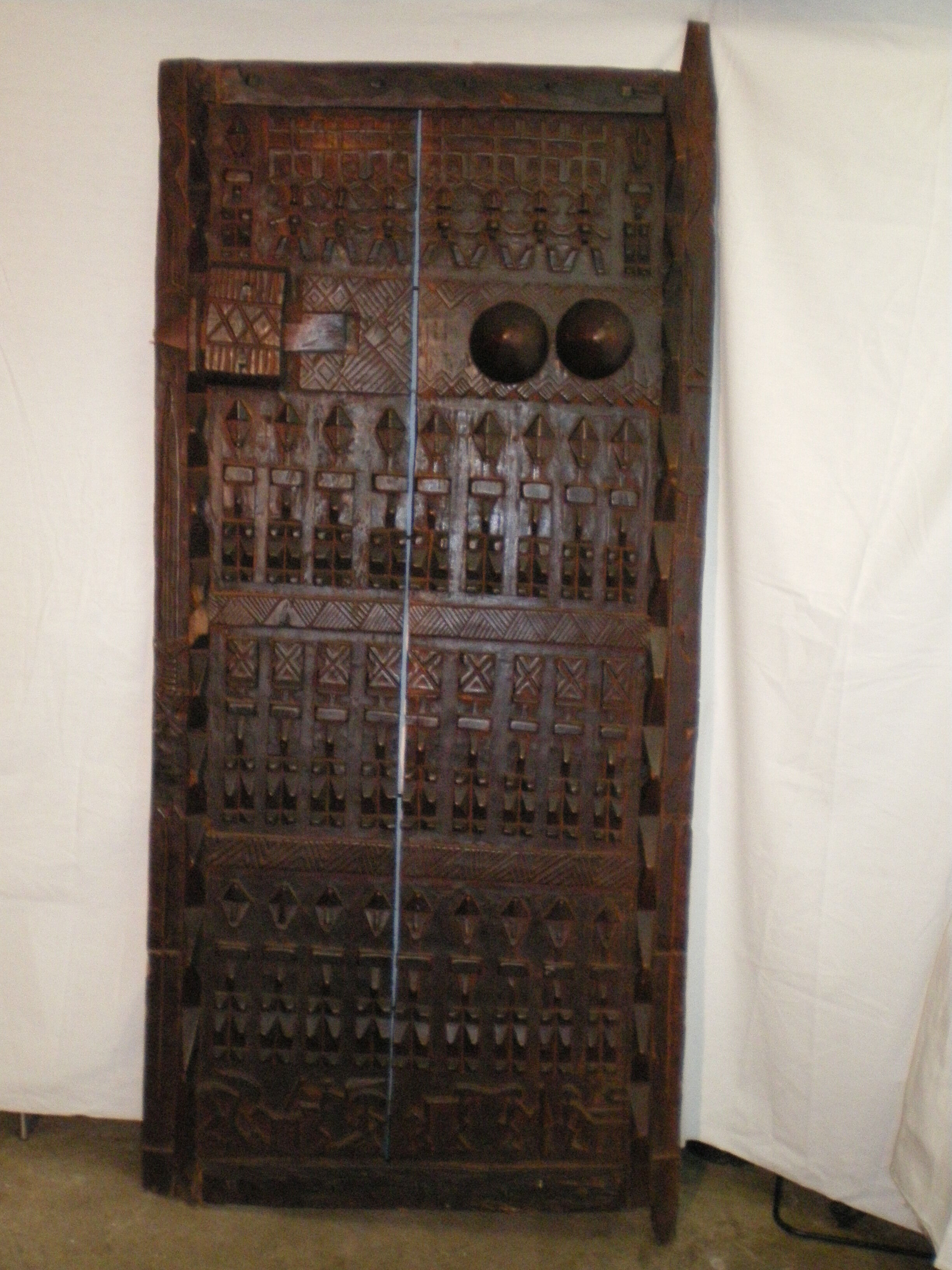 Old Dogon attic door