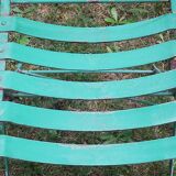 Pair of mid century distressed painted iron garden chairs