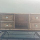 Wooden desk shelf