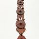 Wall suspension of Danish studio pottery in mid-century brutalist modernist style by Clara Helmich, 1979.