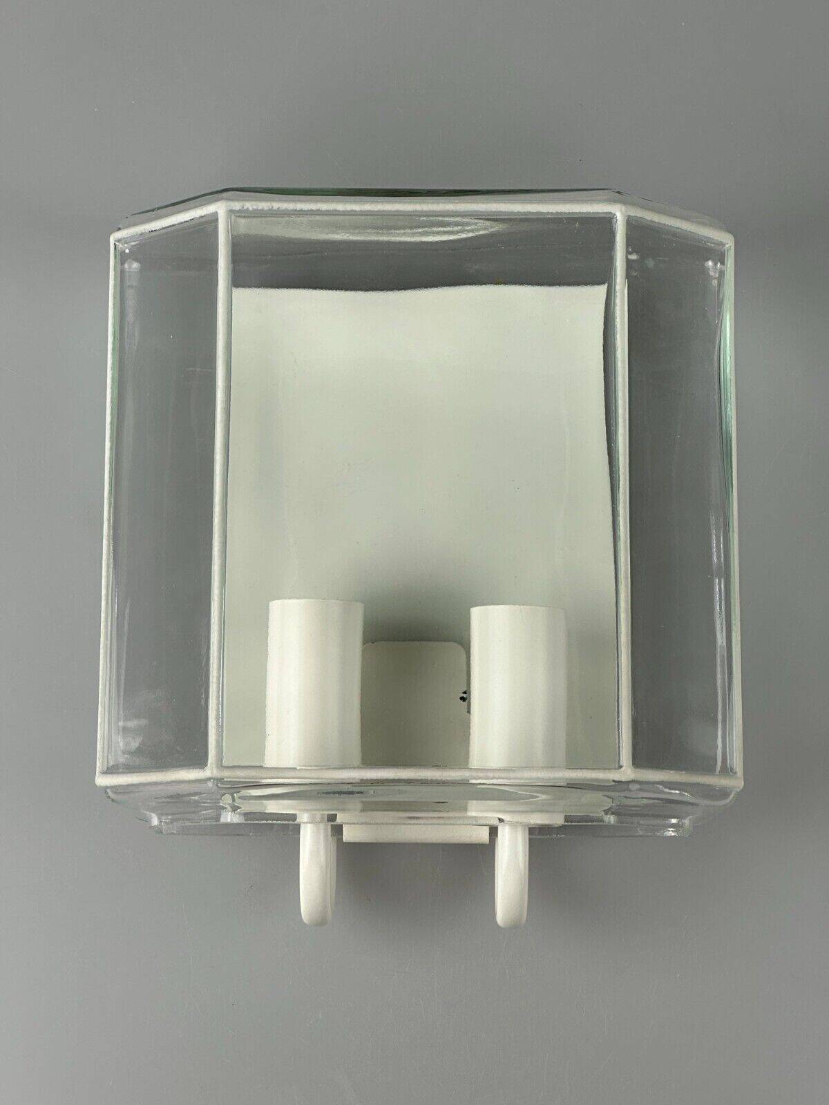 60s 70s wall lamp Glashütte Limburg Germany Glass & Metal Age Design