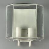 60s 70s wall lamp Glashütte Limburg Germany Glass & Metal Age Design