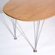 Vintage dining table Super-Ellipse by Piet Hein, Bruno Mathsson and Arne Jacobsen for Fritz Hansen, birch from Karelia.