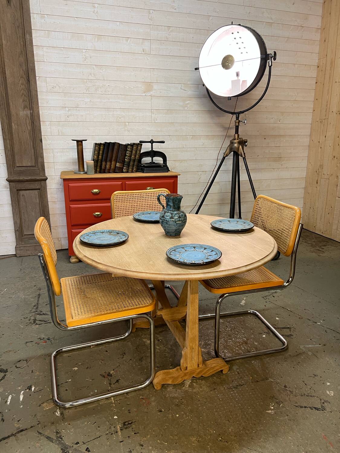 Table de vigneron en chêne