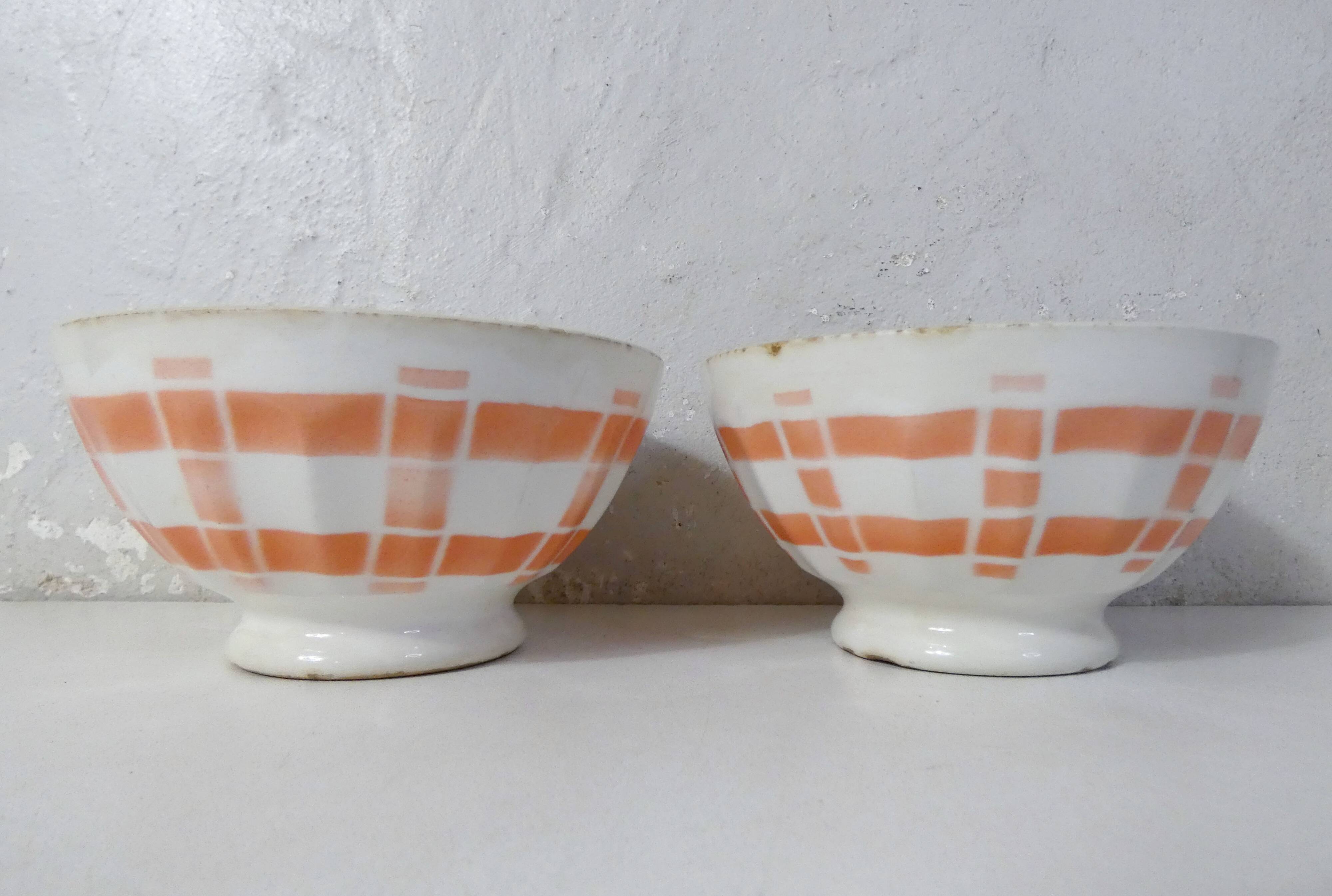 2 old Digoin bowls