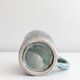Handcrafted glazed ceramic mug signed. Saint Jorioz.