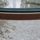 Round coffee table Perre Vandel Villa d'Este double tops in glass base gold metal