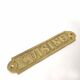 Brass kitchen door plate
