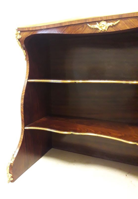 Library shelf, marquetry and gilded bronzes Napoleon III