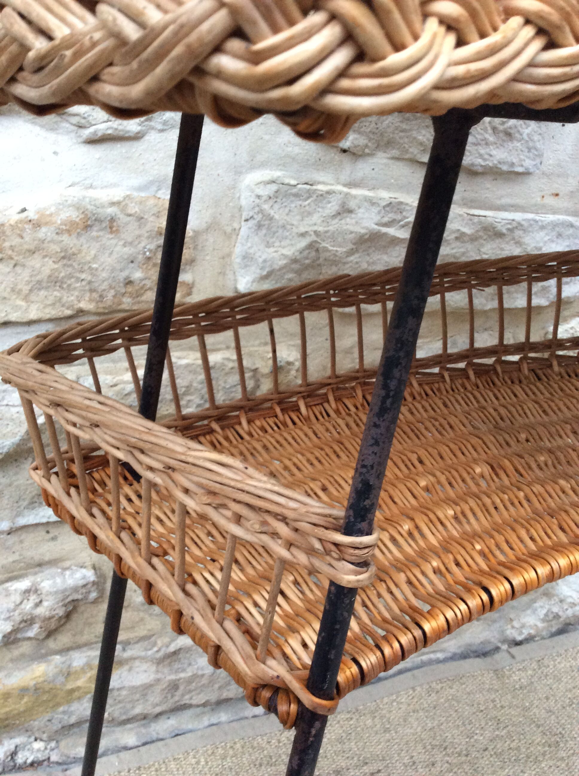 Wicker dressing table