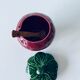 Ceramic pot strawberry slurry