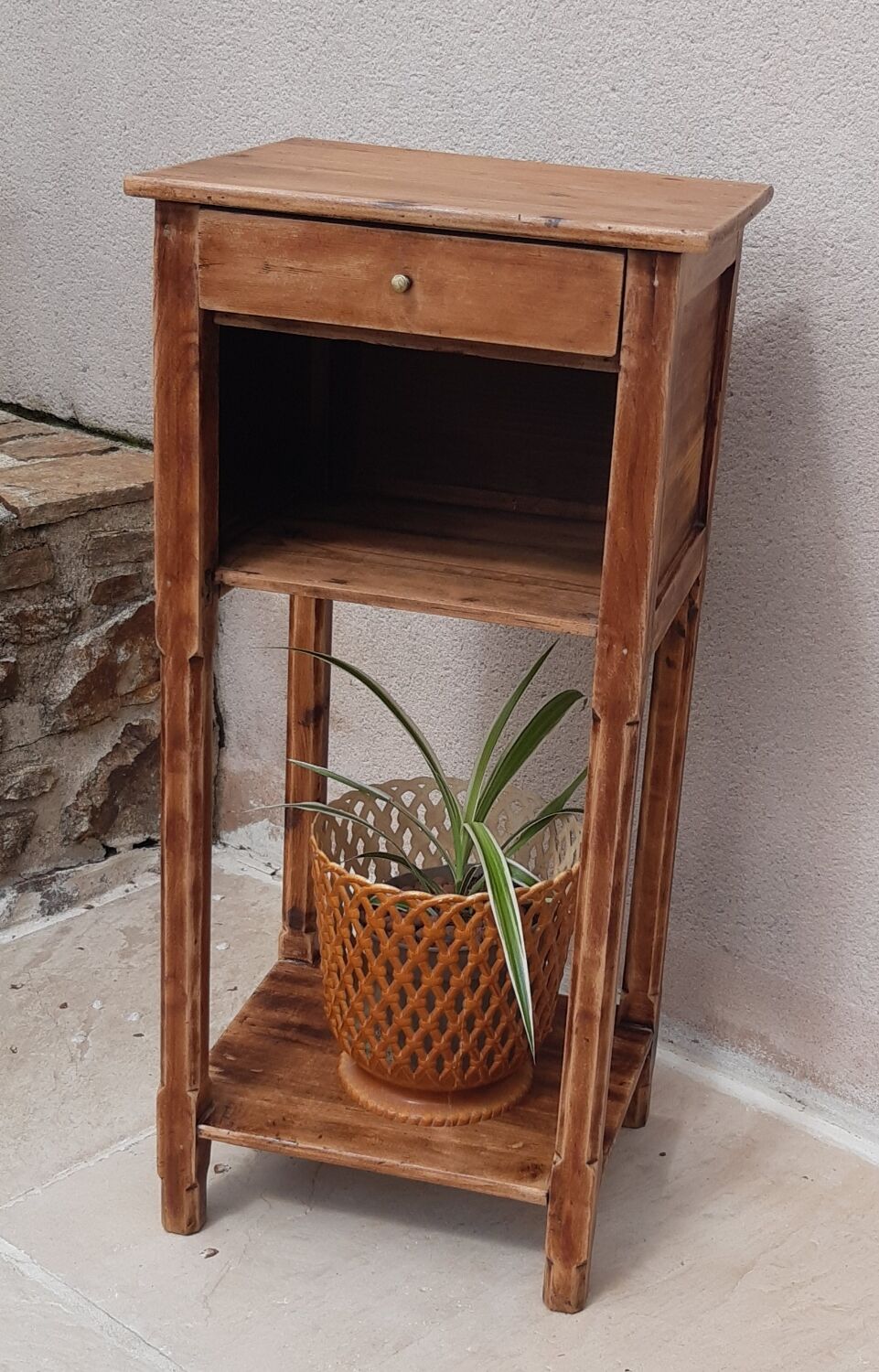 Antique bedside table