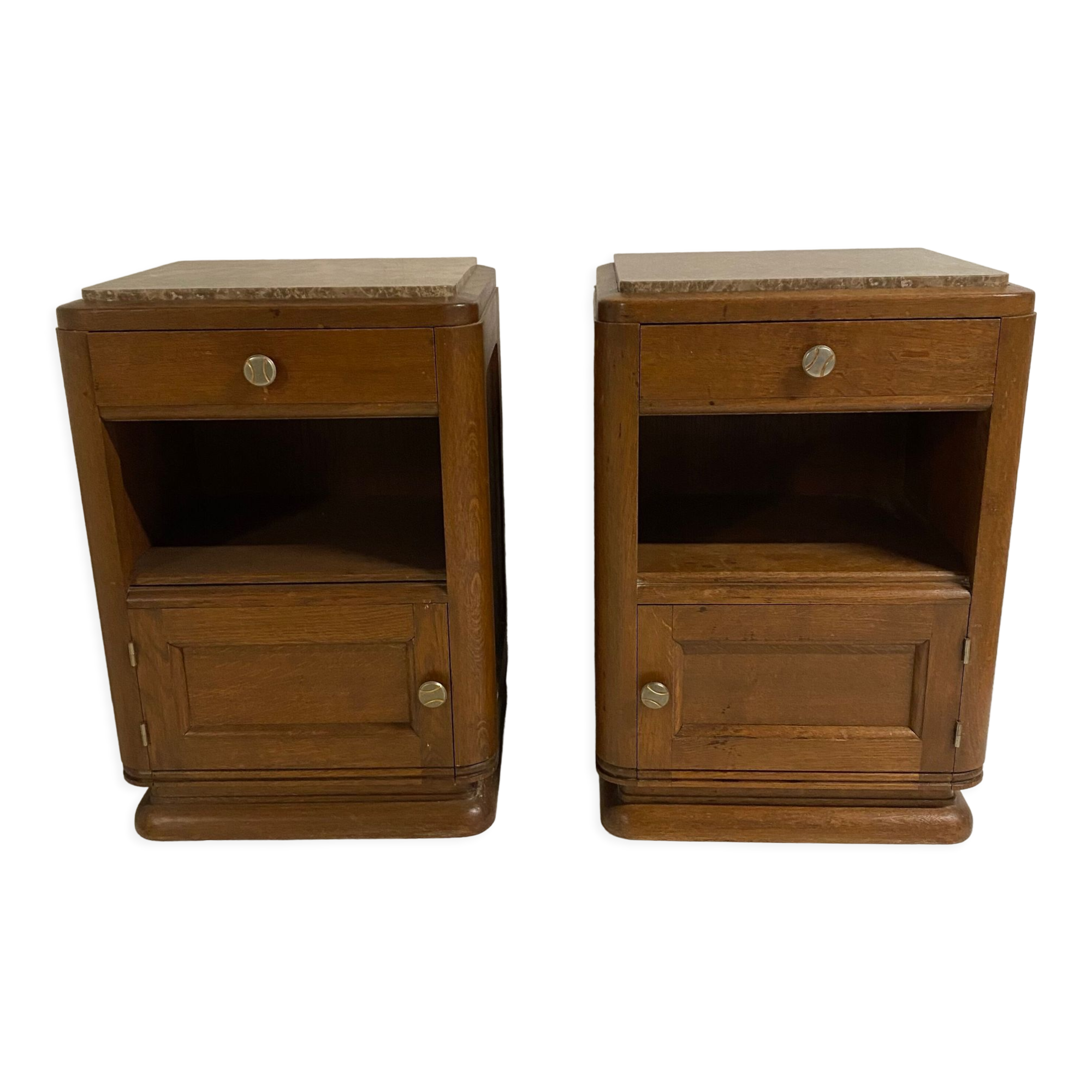 Pair of art deco bedside tables