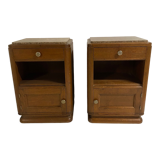 Paire tables de chevet art deco