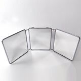 Triptych barber mirror 70x28cm