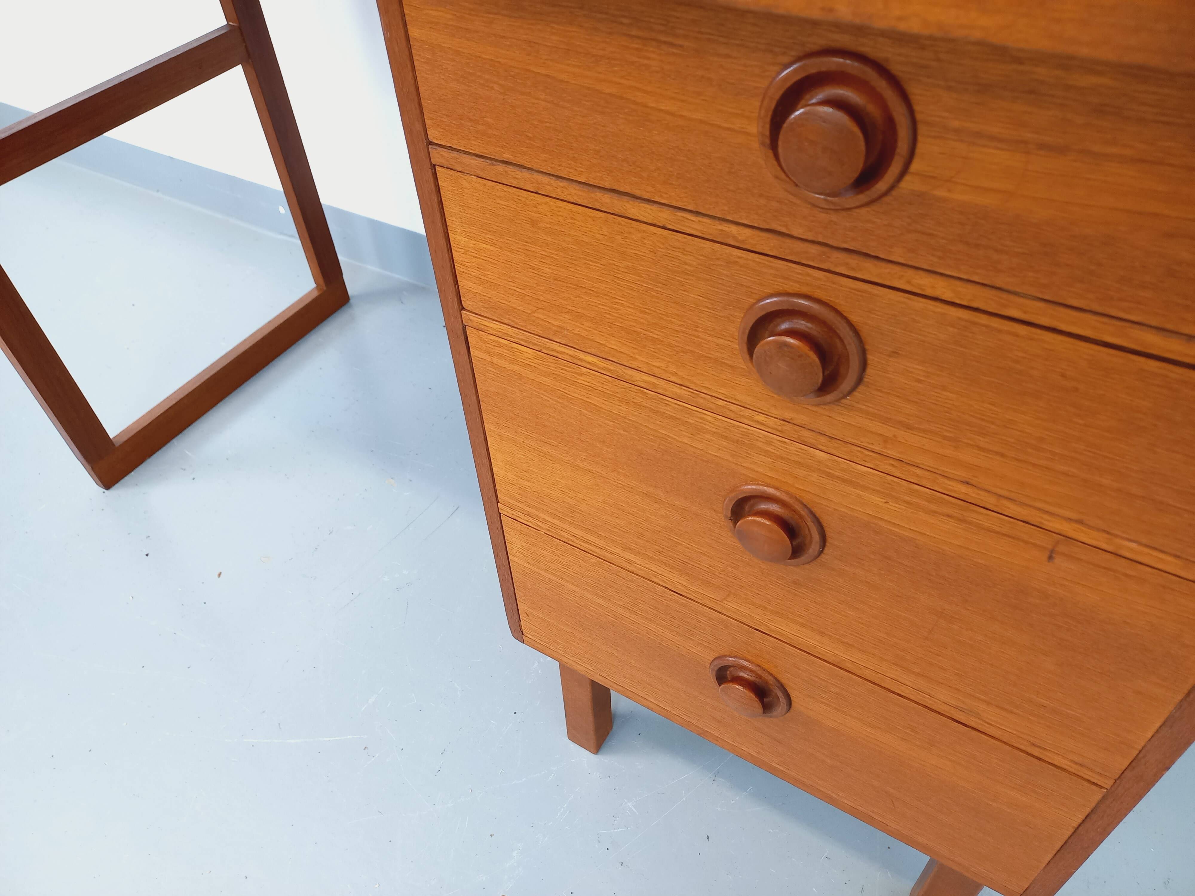 Vintage Scandinavian teak desk from the 60s