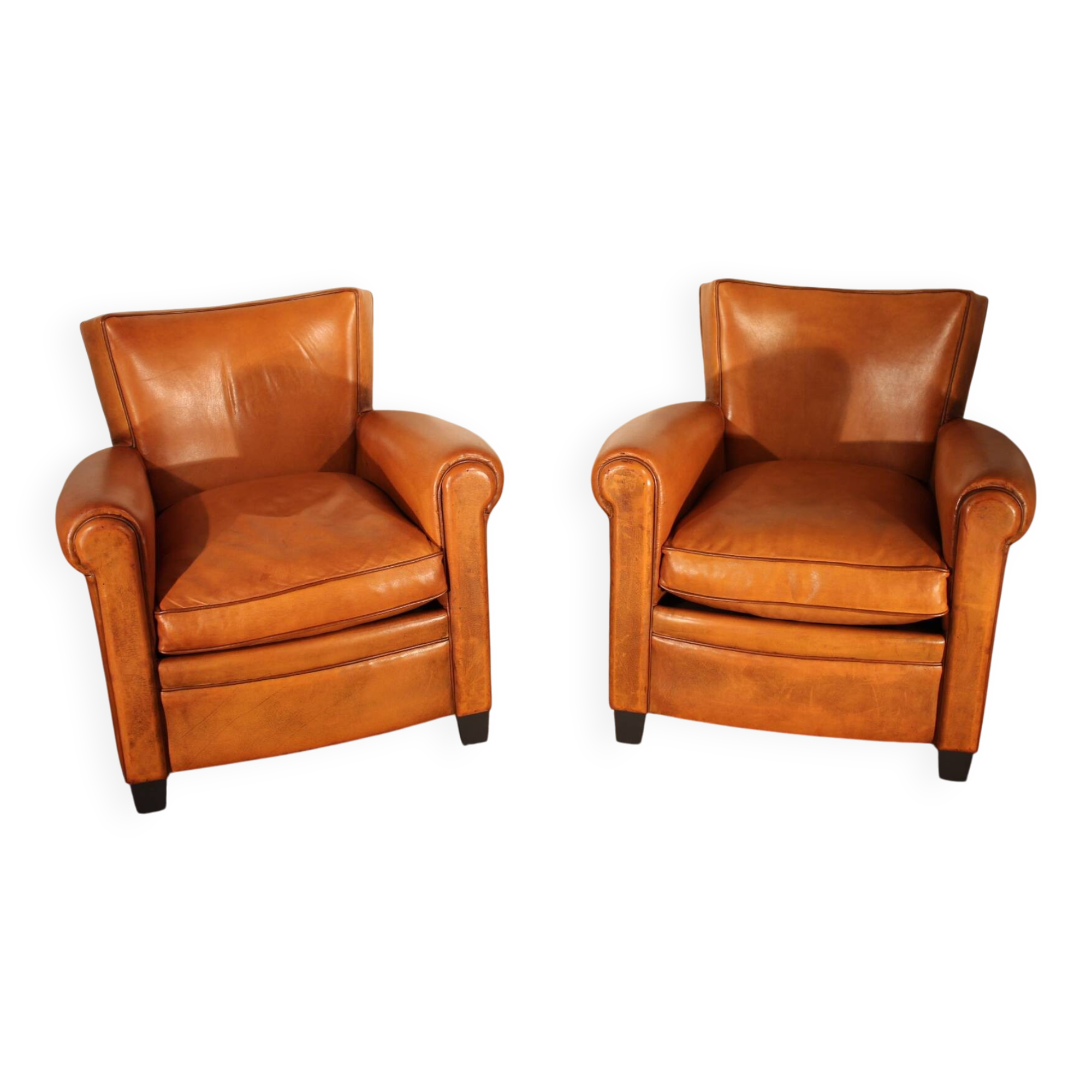 Pair of club chairs