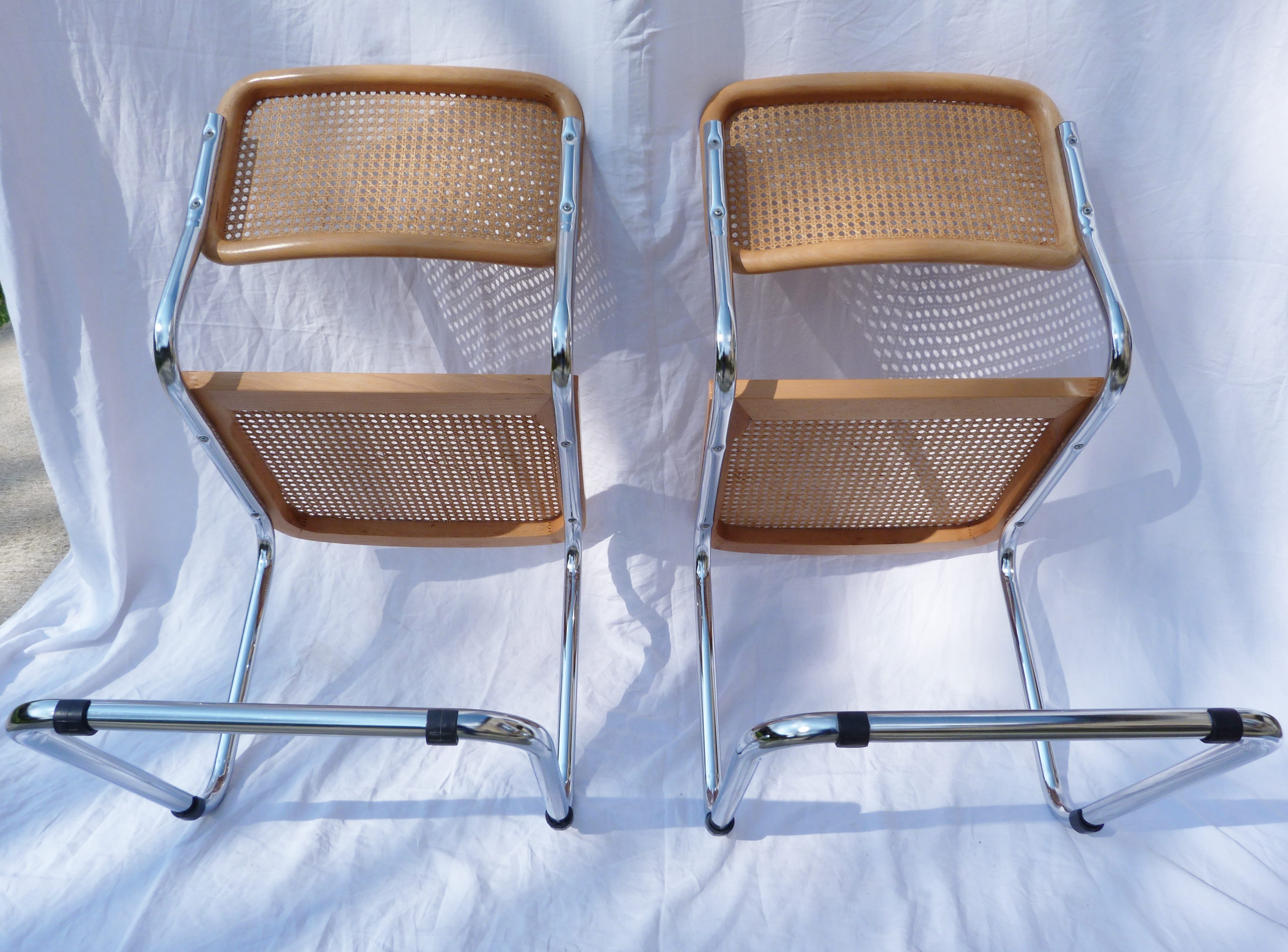 Pair of chairs by Marcel Breuer B32