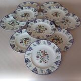 Flat plates "Vieux Rouen" Longwy