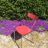 Formica table with 4 chairs and 2 stools from the 60s