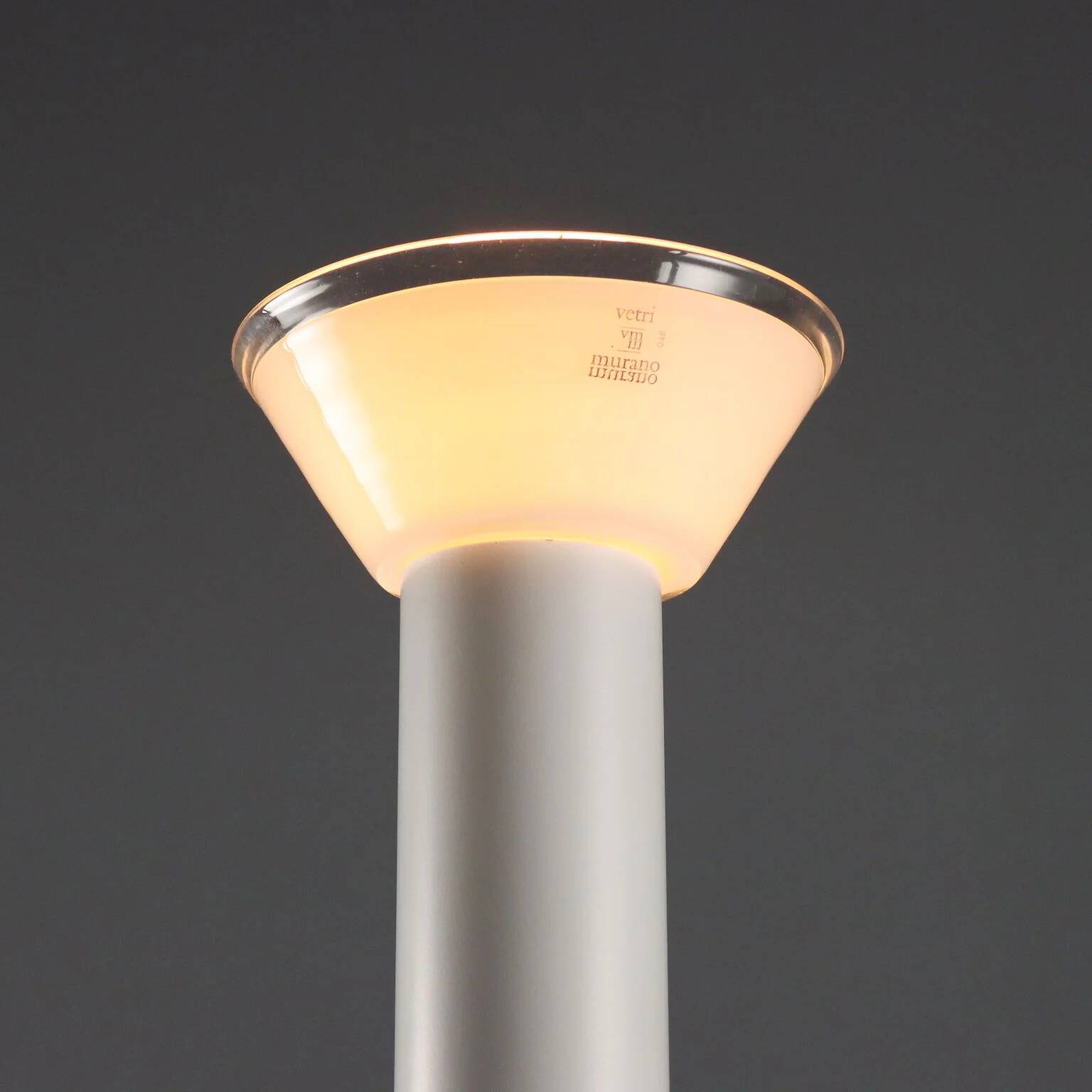 Vintage Murano glass floor lamp, Italian design 1980s-1990s