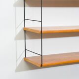 Etagère murale années 60,string, teck